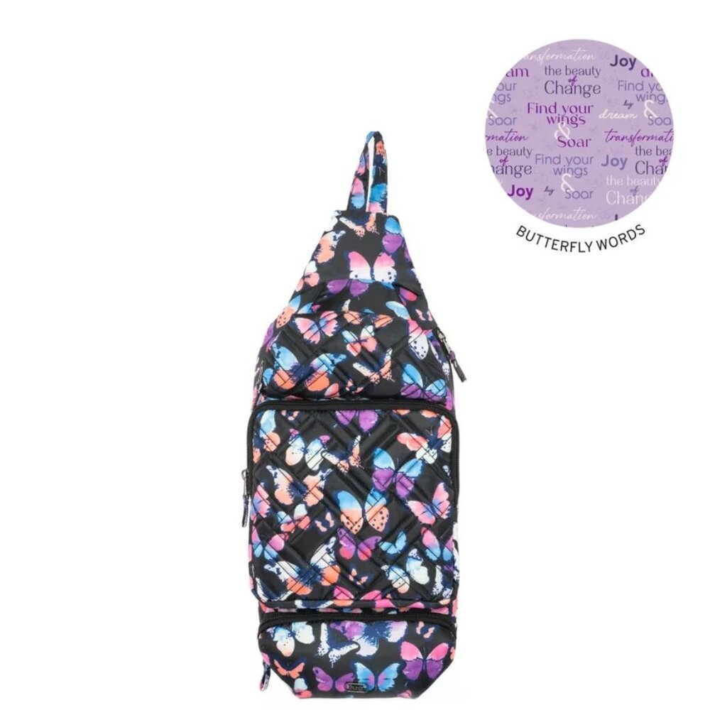 Lug Hovercraft Sling Bag Watercolor Butterflies
